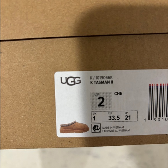 Size 2Y UGG Kids Tasman II Chestnut Slipper Shoe With 100% Authentic 1019066K - Picture 5 of 5